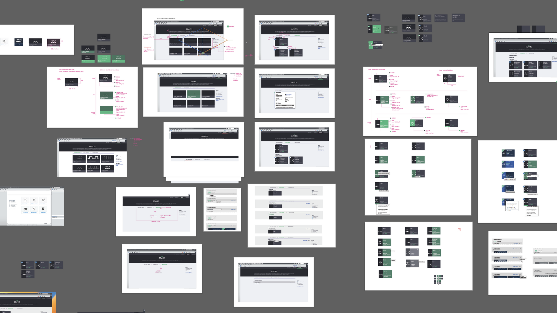 Final welcome experience — full design system overview