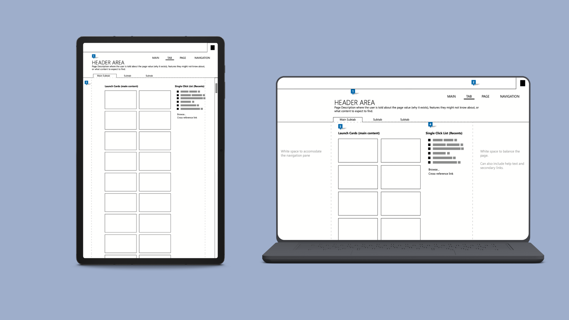 Welcome Mat — tablet and laptop prototype mockups