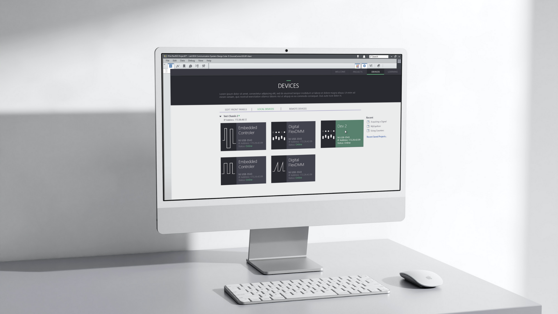 NI LabVIEW Device Navigation
