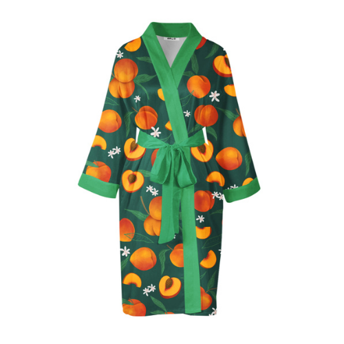 Peach robe — product shot