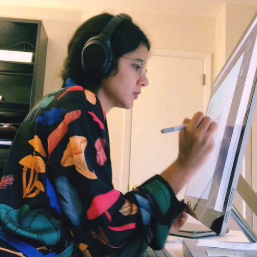 Marissa illustrating patterns